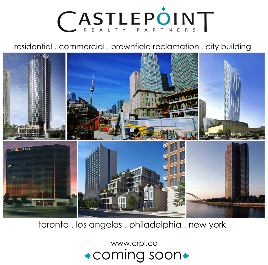 Castlepoint Realty Partners. Residential, Commercial, Brownfield Reclamation, City Building. Serving Toronto, Los Angeles, Philadelphia, and New York.